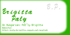 brigitta paly business card